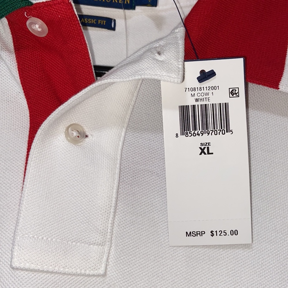NWT✨Polo Ralph Lauren Italia Polo ShortSleeve Rare - Picture 9 of 12